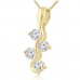 0.65 Ct Ladies Round Cut Diamond Pendant / Necklace In 14 kt Yellow Gold